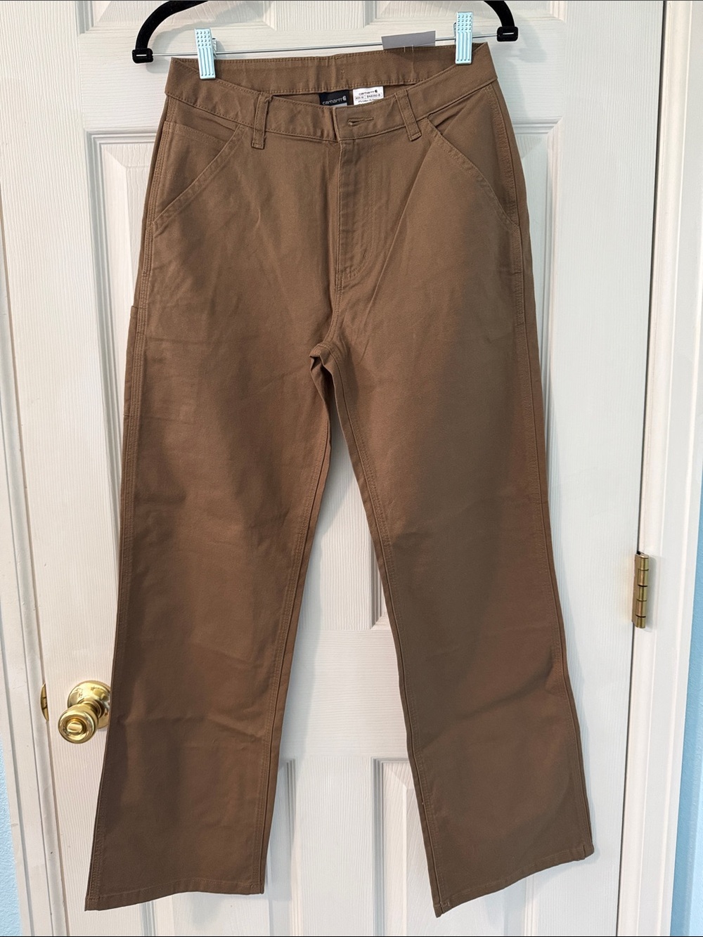 Carhartt Boys’ Tan Canvas Work Pants